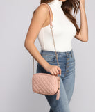 Perfect Style Quilted Crossbody Purse