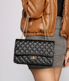Faux Leather Quilted Diamond Crossbody for 2022 festival outfits, festival dress, outfits for raves, concert outfits, and/or club outfits