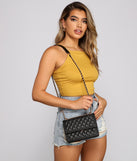 Classically Chic Quilted Diamond Crossbody