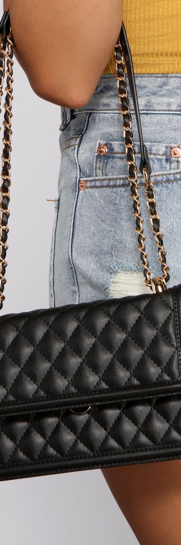 Classically Chic Quilted Diamond Crossbody
