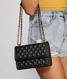 Classically Chic Quilted Diamond Crossbody