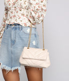 So Glam Faux Leather Quilted Handbag is a trendy pick to create 2023 festival outfits, festival dresses, outfits for concerts or raves, and complete your best party outfits!