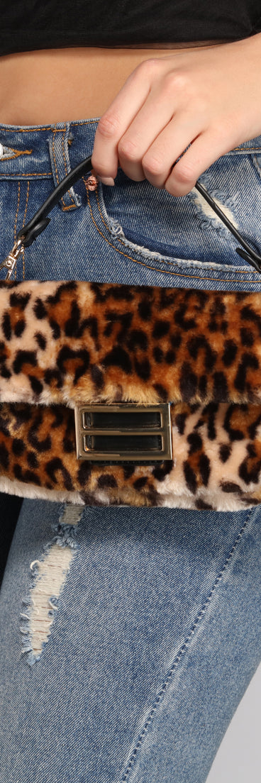 Fierce Fashionista Faux Fur Crossbody