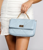 Chic Glamour Quilted Diamond Crossbody