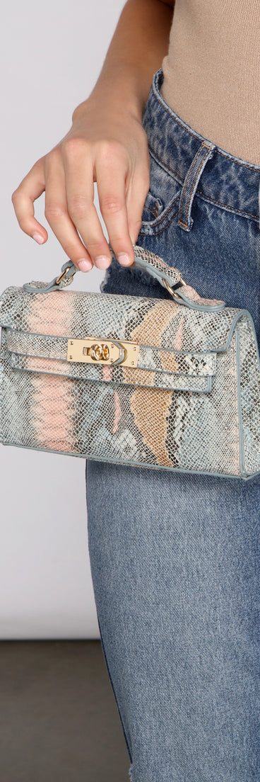 Sassy And Stylish Snake Print Crossbody