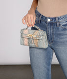 Sassy And Stylish Snake Print Crossbody