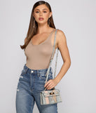 Sassy And Stylish Snake Print Crossbody