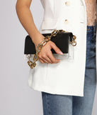 Faux Leather And PVC Statement Crossbody