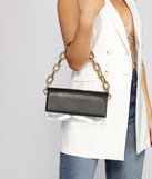 Faux Leather And PVC Statement Crossbody