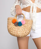 Sun's Out Straw Tote