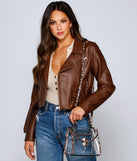 Fierce And Fab Leopard And Clear Crossbody