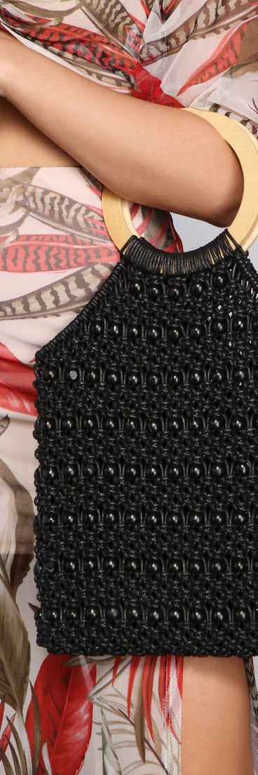 Hello Summer Woven Tote