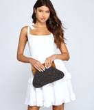 Glam Moment Geometric Clutch is a trendy pick to create 2023 festival outfits, festival dresses, outfits for concerts or raves, and complete your best party outfits!