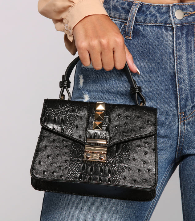 Fashionista Glam Studded Mini Purse