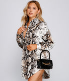 Night To Remember Croc Top Handle Crossbody