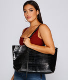 Girl On The Go Tote Bag