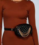 Major Bling Quilted Fanny Pack is a trendy pick to create 2023 festival outfits, festival dresses, outfits for concerts or raves, and complete your best party outfits!