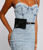 No Hands Croc Embossed Fanny Pack Belt is a trendy pick to create 2023 festival outfits, festival dresses, outfits for concerts or raves, and complete your best party outfits!