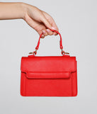 Chic Style Saffiano Top Handle Handbag