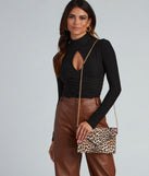 Natural Instinct Leopard Clutch for 2022 festival outfits, festival dress, outfits for raves, concert outfits, and/or club outfits