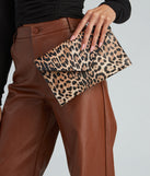 Natural Instinct Leopard Clutch for 2022 festival outfits, festival dress, outfits for raves, concert outfits, and/or club outfits