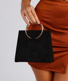 Sophisticated Chic Micro Suede Ring Tote