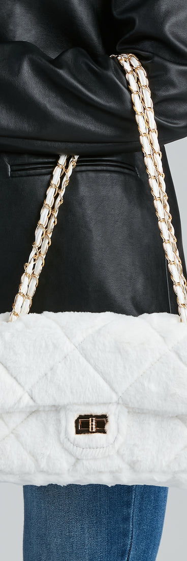 Furry Companions Diamond Quilt Crossbody