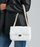 Furry Companions Diamond Quilt Crossbody