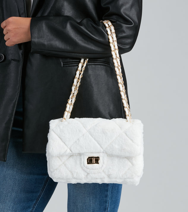 Furry Companions Diamond Quilt Crossbody