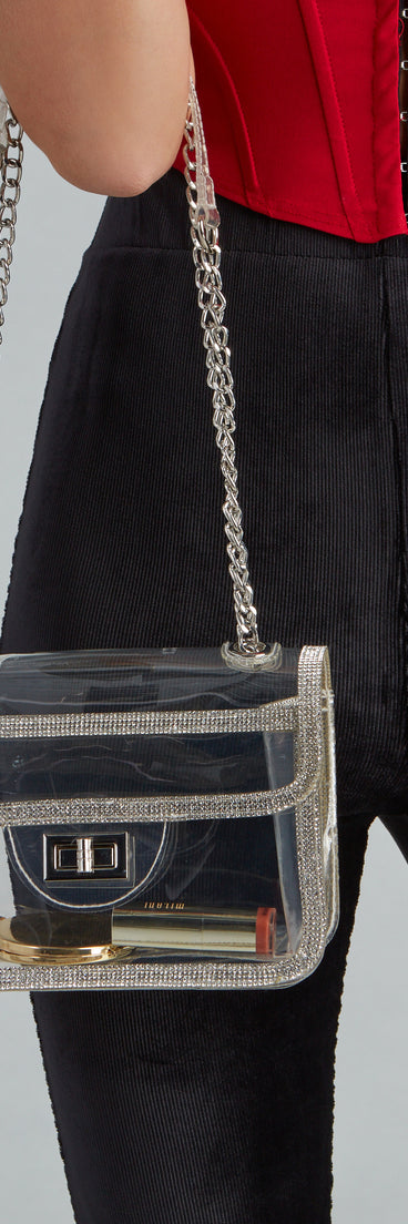 You Fancy Rhinestone Trim Crossbody