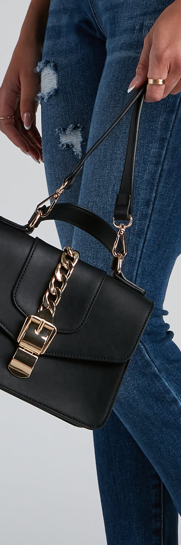 Endless Chic Faux Leather Crossbody