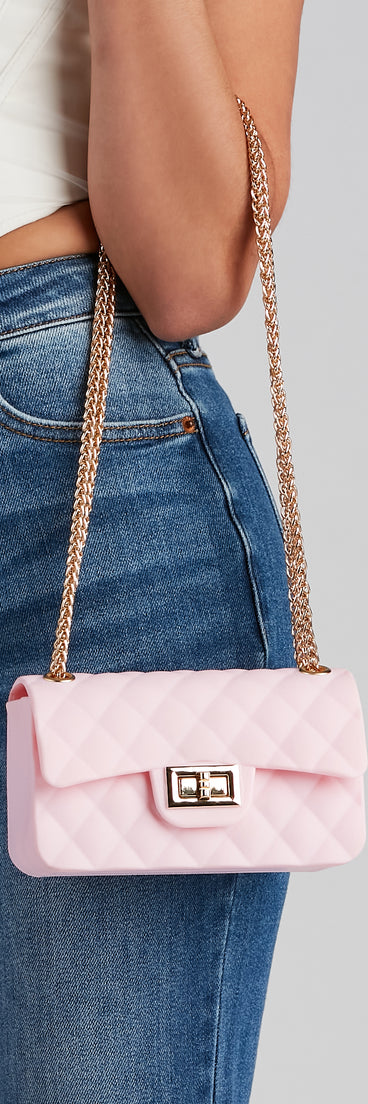 Fashion Jelly Quilted Crossbody