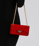 Luxe Vibes Velvet Crossbody Purse