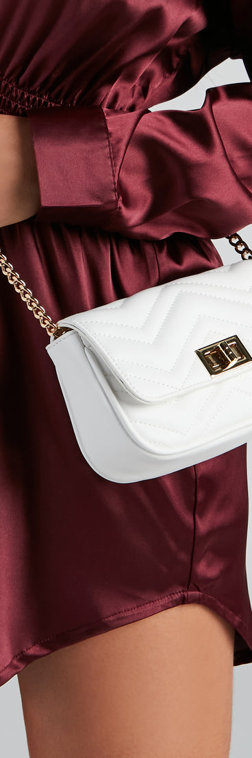 Style Staple Quilted Faux Leather Crossbody Bag