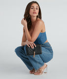 So Sleek And Chic Crossbody Purse is a trendy pick to create 2023 festival outfits, festival dresses, outfits for concerts or raves, and complete your best party outfits!