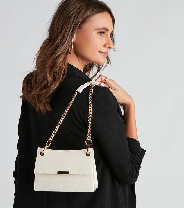 Fashion Staple Croc Crossbody Bag & Windsor