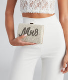 Future Mrs. Beaded Clutch Bag