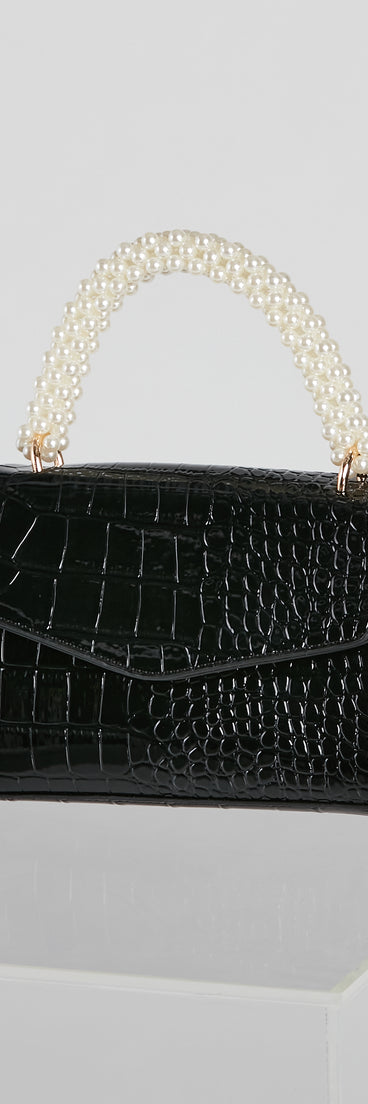 Precious Pearl Handle Crossbody Bag