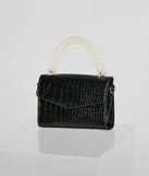 Precious Pearl Handle Crossbody Bag