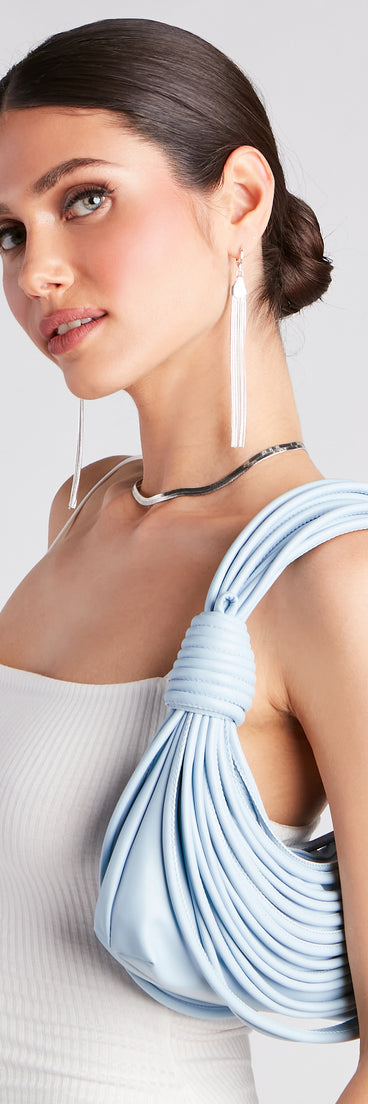 So Trendy Knotted Detail Shoulder Bag