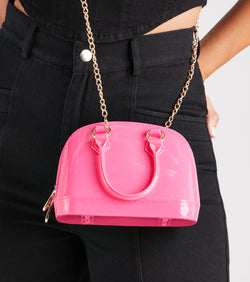 Pretty And Glam Jelly Satchel Bag