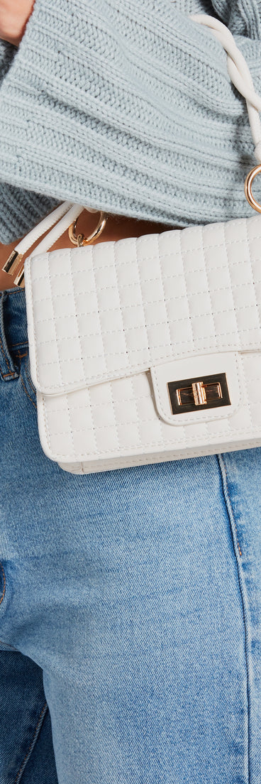 Day In The City Faux Leather Crossbody Bag