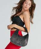Luxe Embellished Rhinestone Handbag