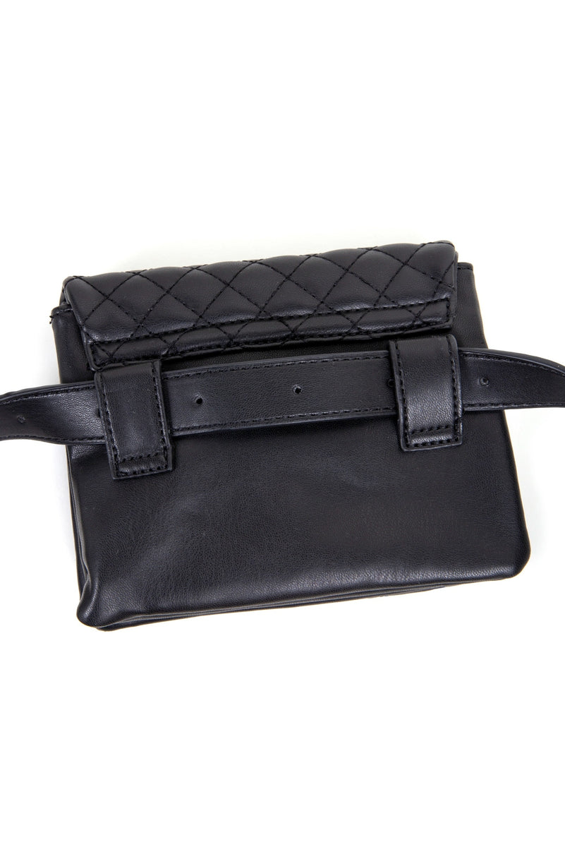 Quilted Crossbody Fanny Pack Belt