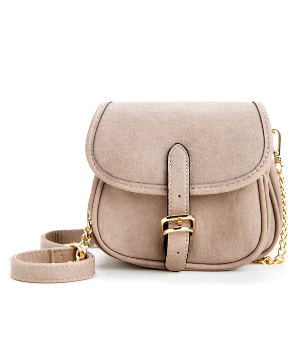 Mini Buckle Detail Saddle Bag
