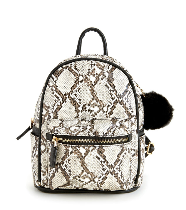 Snakeskin mini backpack cheap