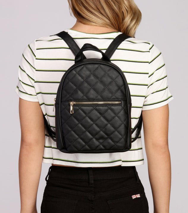 Diamond Quilt Backpack