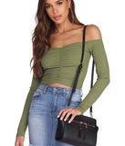 Zip Front Crossbody Satchel