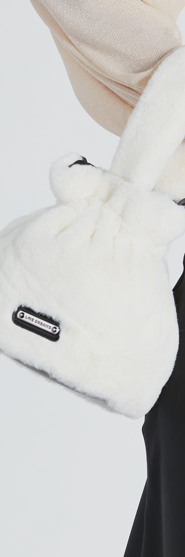 Take Me Uptown Faux Fur Bucket Bag