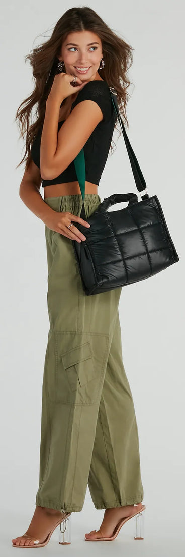 Ready For Anything Puffer Tote Bag